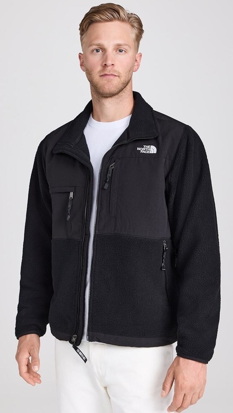 The North Face Retro Denali Fleece Jacket Black Full Zip Size XL Outdoor
